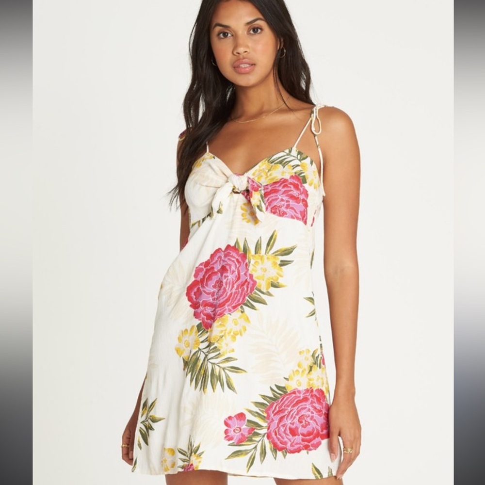 Billabong Sweet Pie Floral Mini Dress S